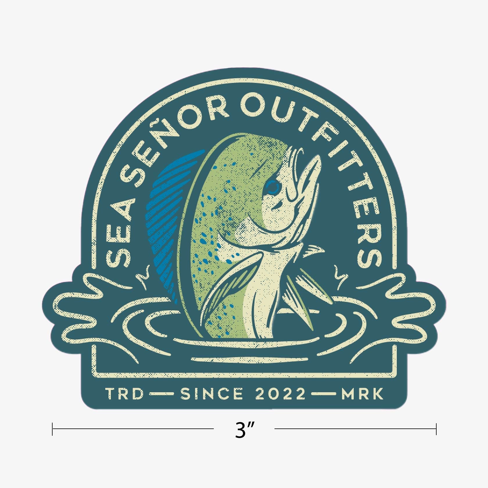 Breaching Mahi - Sticker - Sea Señor Outfitters