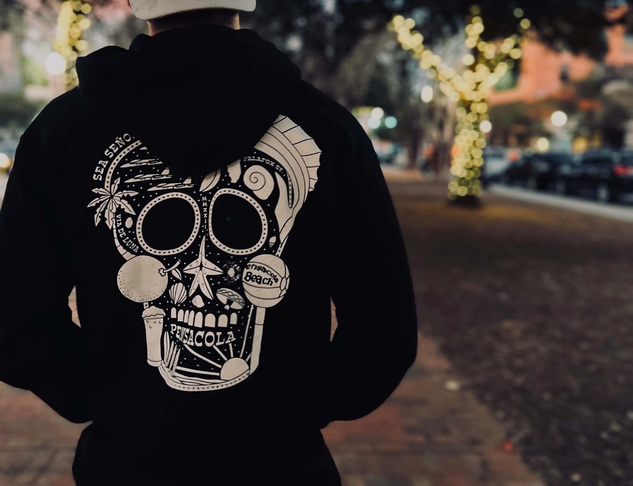 Pensacola Skull - Hoodie - Sea Señor Outfitters